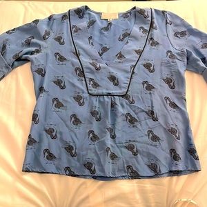 Corey Lynn Calter (Anthroplogy) cuffed sleeve top